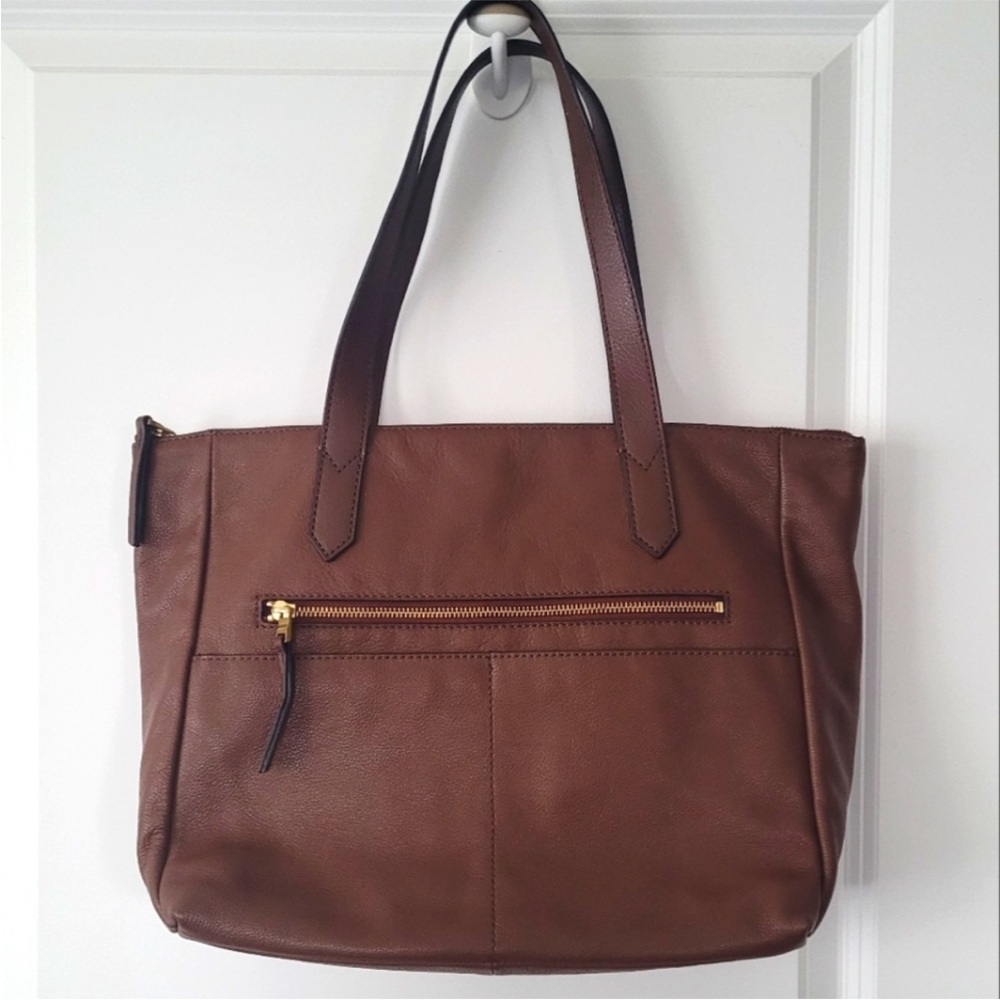 Fossil Fiona Chocolate Brown Tote
